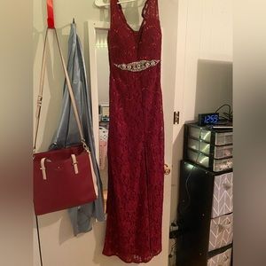 Maroon Formal/ Evening Dress